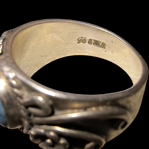 Carolyn Pollack Sterling Silver And Sterling Silver Ornately Embellished Ring - Picture 8 of 10